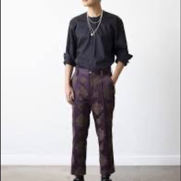 $770 BNWT Goodfight Jacquard Print CroppedTailored Trousers/ Pants 29 - 30 - Picture 5 of 16